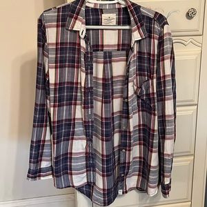 American Eagle Boyfriend Flannel Shirt